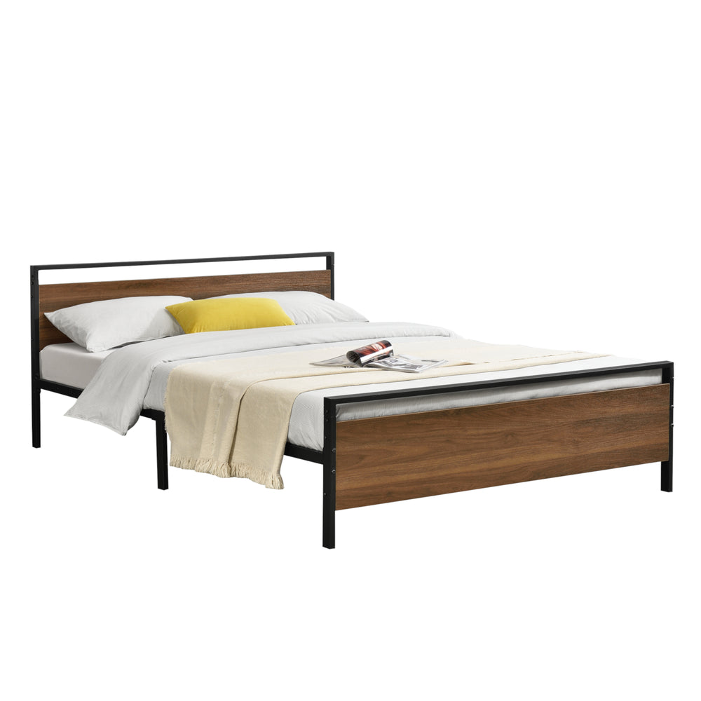 Cama de metal Finse en varios tamaños Negro en.casa