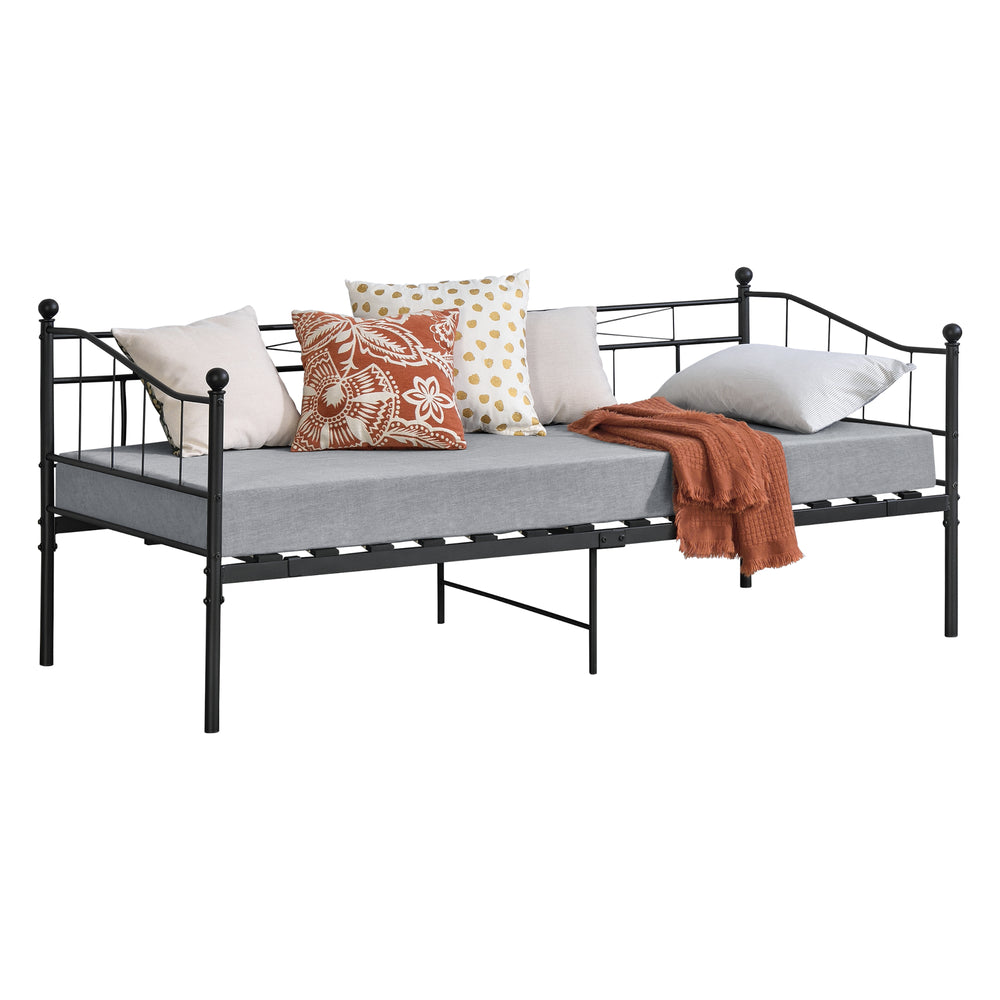 Cama de metal Arjeplog 90x200 cm hasta 150 kg varios colores en.casa - premiumXL