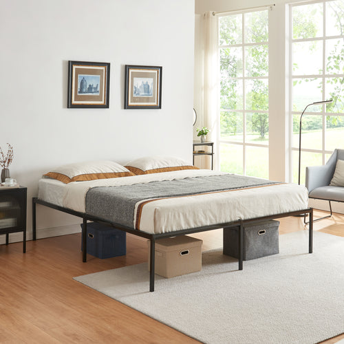 Cama de metal Vårdö [en.casa]