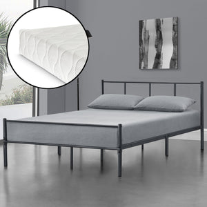 Cama de metal Laos con colchón de espuma fría en varios colores y tamaños en.casa