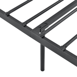 Cama de metal Apolda hasta 300 kg varios tamaños negro en.casa