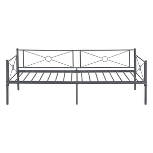 Cama de metal Alvesta 90x200 cm con cabecera y piecera varios colores en.casa