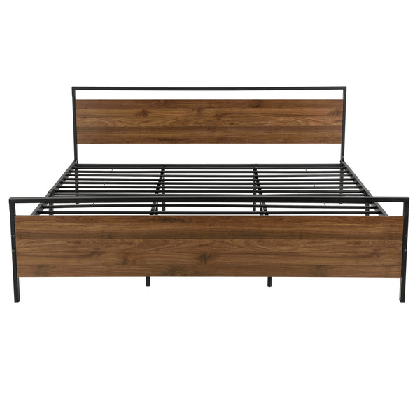 Cama de metal Finse en varios tamaños Negro en.casa