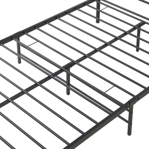 Cama individual Florenz con cabecero y somier metal 120x200 [en.casa]