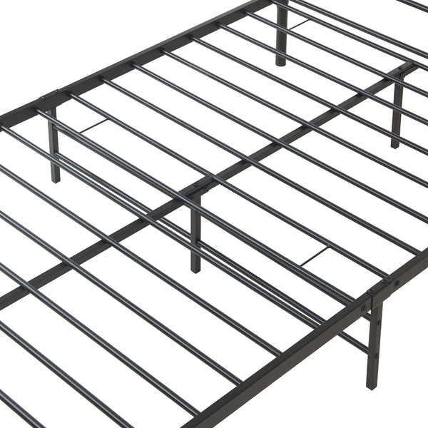 Cama individual Florenz con cabecero y somier metal 120x200 [en.casa]