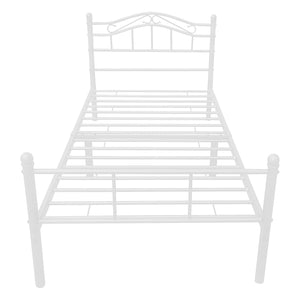 Cama de metal Florencia 120x200 cm con/sin colchón de espuma fría varios colores [en.casa]