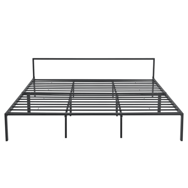Cama de metal Imatra acero negro [en.casa]