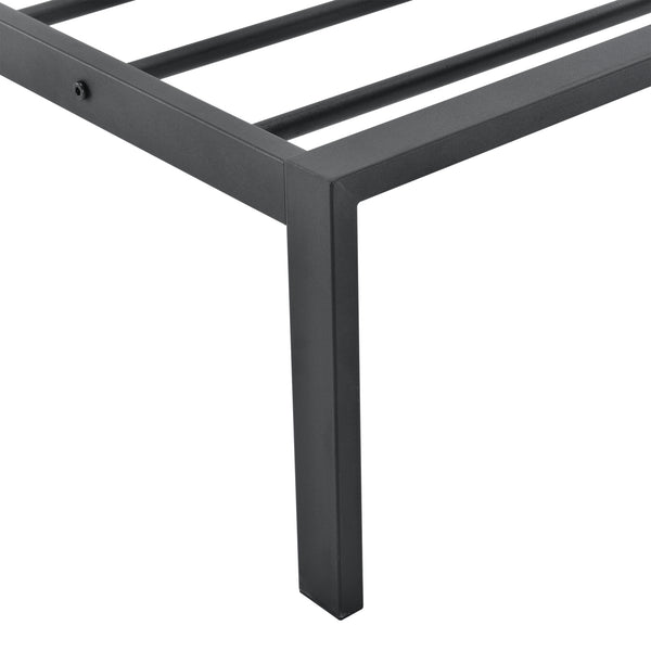 Cama de metal Imatra acero negro [en.casa]