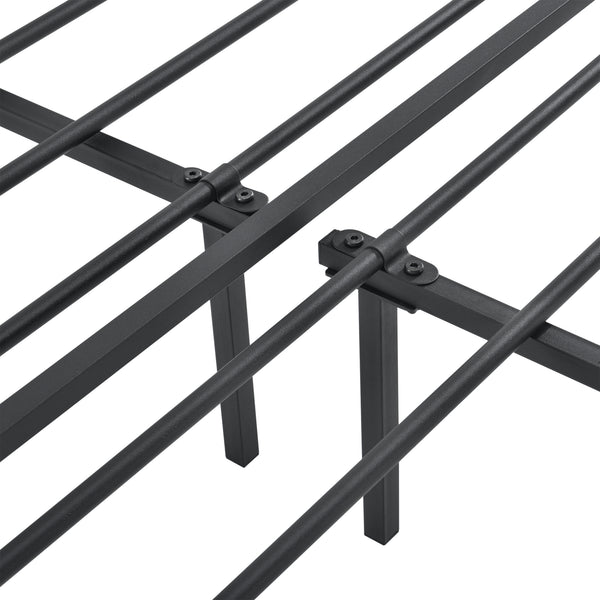 Cama de metal Imatra acero negro [en.casa]