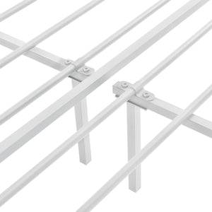 Cama de metal Imatra acero blanco [en.casa]