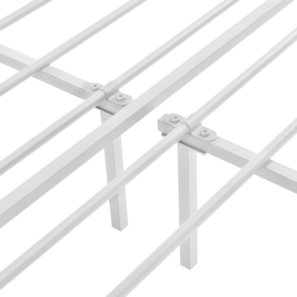 Cama de metal Imatra acero blanco [en.casa]