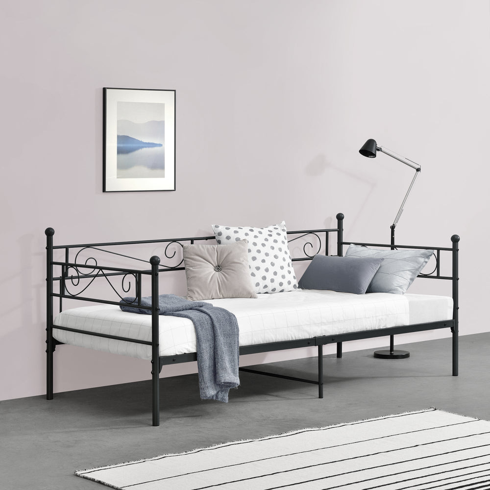Cama de metal Kerava 90x200 cm en varios colores en.casa - premiumXL