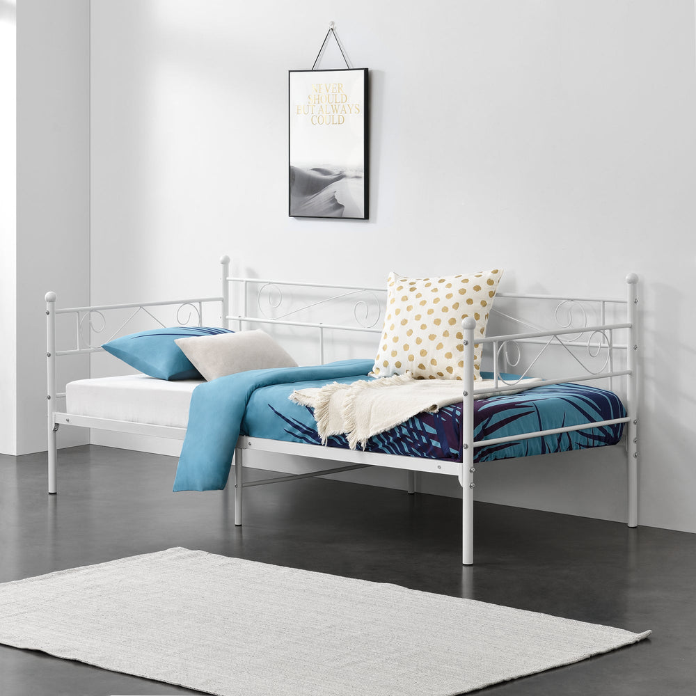 Cama de metal Kerava 90x200 cm en varios colores en.casa - premiumXL