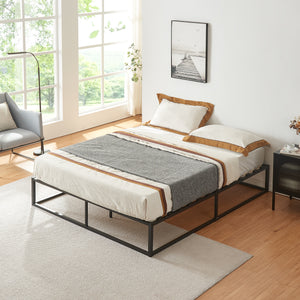 Cama de metal Kreta con colchón de espuma fría en varios colores y tamaños [en.casa]