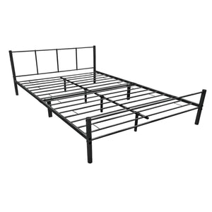 Cama de metal Laos en varios tamaños Negro [en.casa]