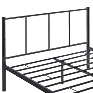 Cama de metal Laos en varios tamaños Negro [en.casa]