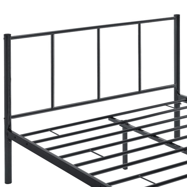 Cama de metal Laos en varios tamaños Negro [en.casa]