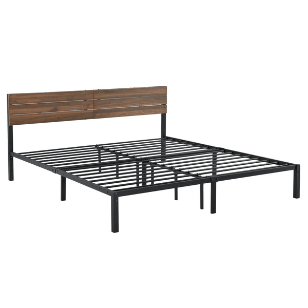 Cama de metal Lausanne en varios tamaños Negro en.casa