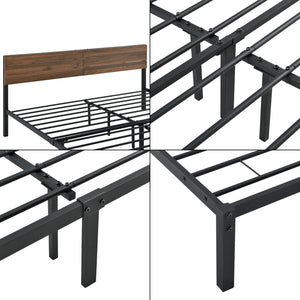 Cama de metal Lausanne en varios tamaños Negro en.casa
