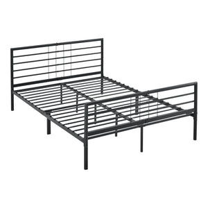 Cama de metal Rovaniemi en varios tamaños Negro en.casa