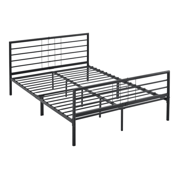Cama de metal Rovaniemi en varios tamaños Negro en.casa