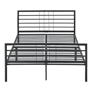 Cama de metal Rovaniemi en varios tamaños Negro en.casa