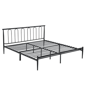 Cama de metal Tampere en varios tamaños Negro en.casa