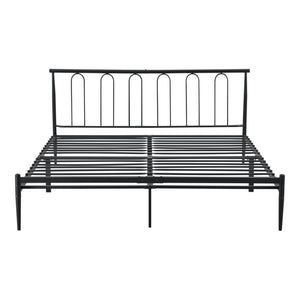 Cama de metal Tampere en varios tamaños Negro en.casa