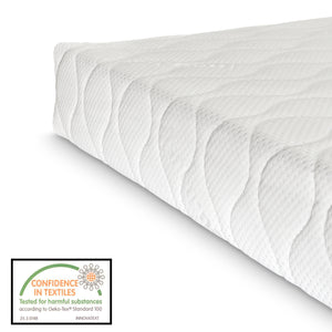 Cama de metal Trerunta con colchón acero negro [en.casa]