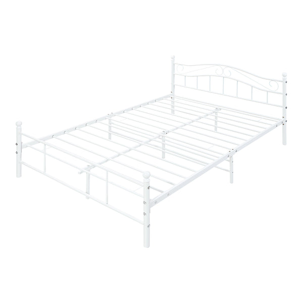 Cama de metal Florencia con colchón [en.casa]
