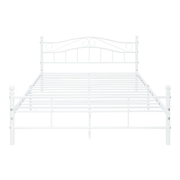 Cama de metal Florencia con colchón [en.casa]