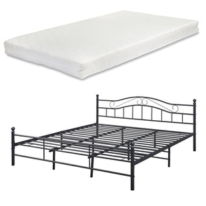 Cama de metal Florencia con colchón [en.casa]
