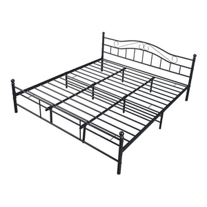 Cama de metal Florencia con colchón [en.casa]