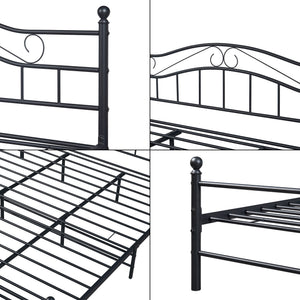 Cama de metal Florencia con colchón [en.casa]