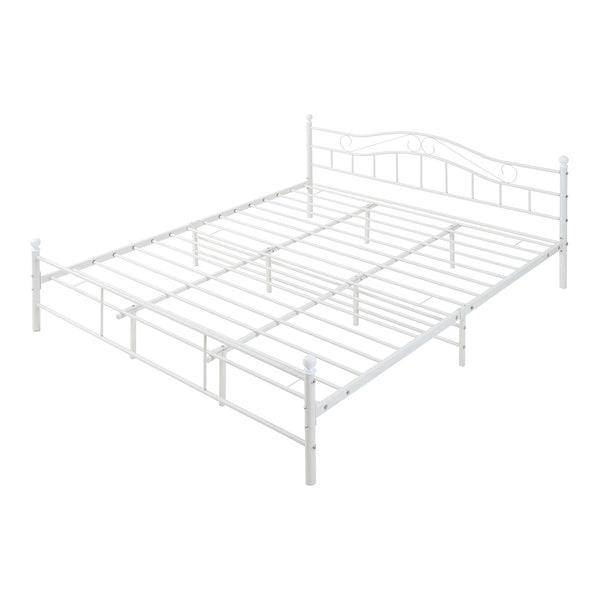 Cama de metal Florencia con colchón [en.casa]