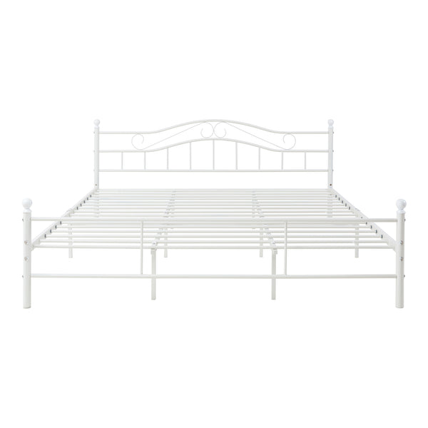 Cama de metal Florencia con colchón [en.casa]