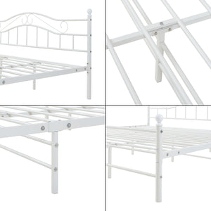 Cama de metal Florencia con colchón [en.casa]