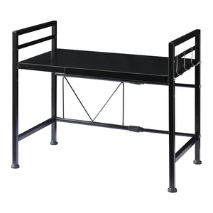 Estante de cocina Sorsele ajustable negro [en.casa]