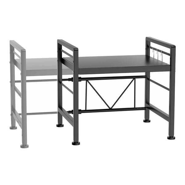 Estante de cocina Sorsele ajustable negro [en.casa]