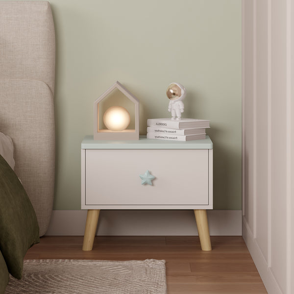 Mesita de noche para niños Sandnes 31x38x30 cm [en.casa]