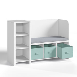Estantería para niños con banco Høylandet [en.casa]