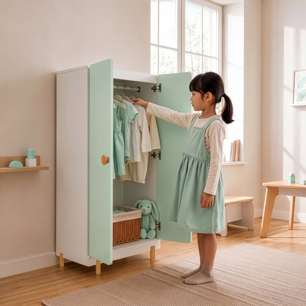 Armario para ropa infantil Vaarentaa [en.casa]