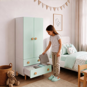 Armario para ropa infantil Vaarentaa [en.casa]