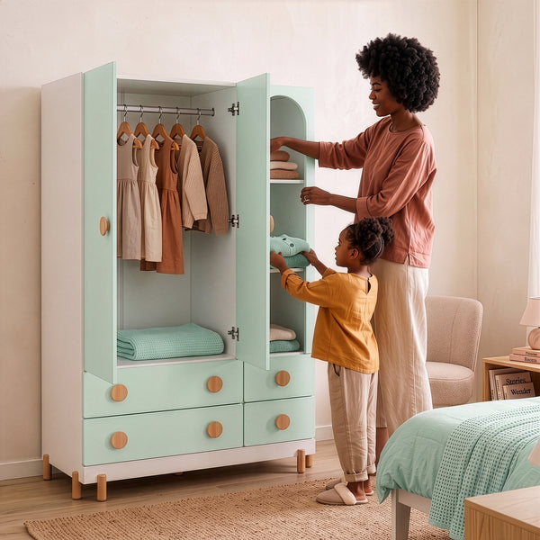 Armario para ropa infantil Vaarentaa [en.casa]