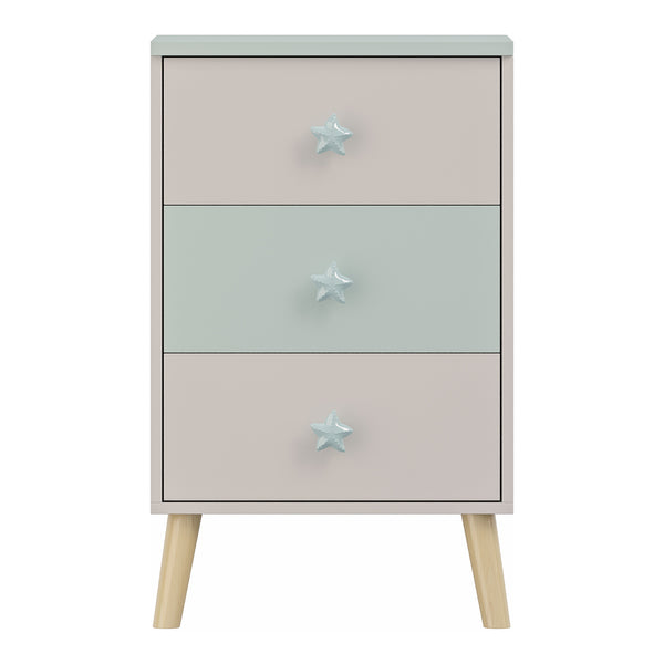 Cómoda infantil Sandnes con 3 cajones [en.casa]