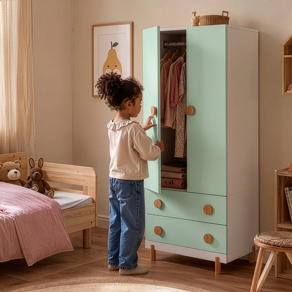 Armario para ropa infantil Vaarentaa [en.casa]