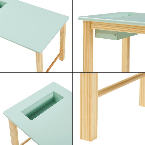 Escritorio infantil con silla Skjåk [en.casa]