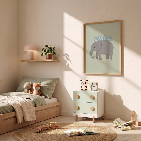 Mesita de noche para niños Vaarentaa 47x40x35 cm [en.casa]