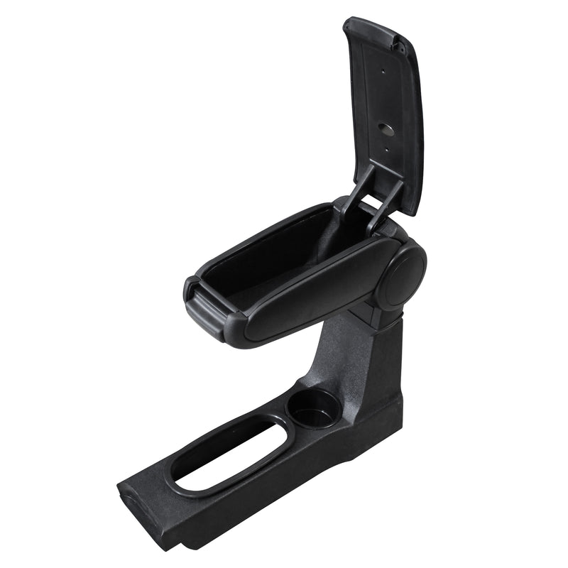 Esquema acotado Reposabrazos central para Ford Fiesta 1995-2002 Mazda 121 con compartimento de almacenamiento Negro [pro.tec]