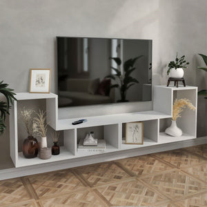 Conjunto de muebles modulares Hustersurd de 2 piezas [en.casa]